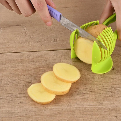 Handheld Tomato Slicer Bread Clip Fruit Vegetable Cutting Lemon Shreadders Potato Apple Gadget Kitchen Accessories Kitchenware - Eloy Royal