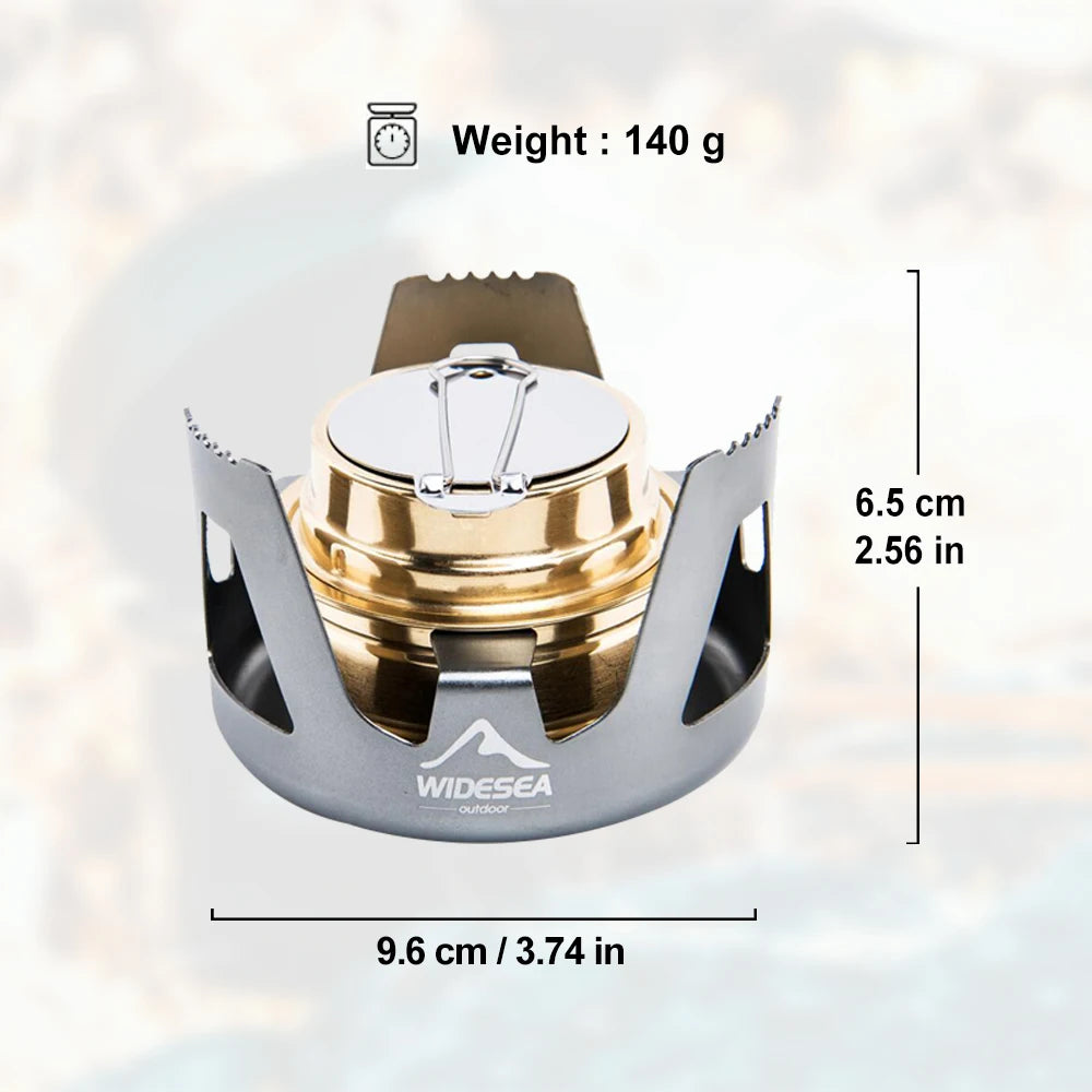 High Quality Outdoor Picnic Stove New Mini Ultra-light Spirit Combustor Alcohol Stove Camping Furnace Camping Portable Folding - Eloy Royal