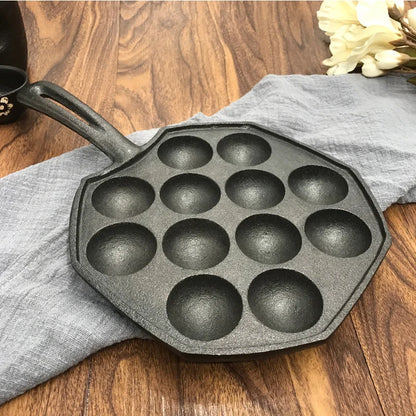 NUBECOM 12 Cavities Takoyaki Pan Takoyaki Maker Octopus Small Balls Baking Pan Home Cooking Tools Kitchenware Supplies - Eloy Royal