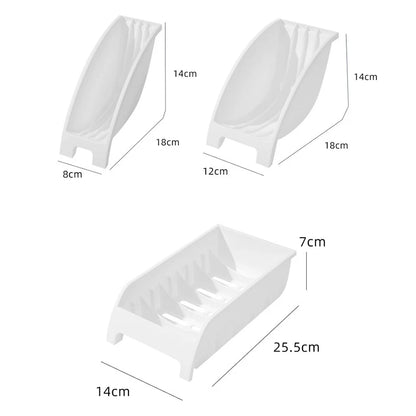 Plastic Plate Bowl Storage Holder Ventilated Kitchen Organizer Rack Anti Deform Kitchenware Dishes Drainage Shelf Kitchen Supply - Eloy Royal