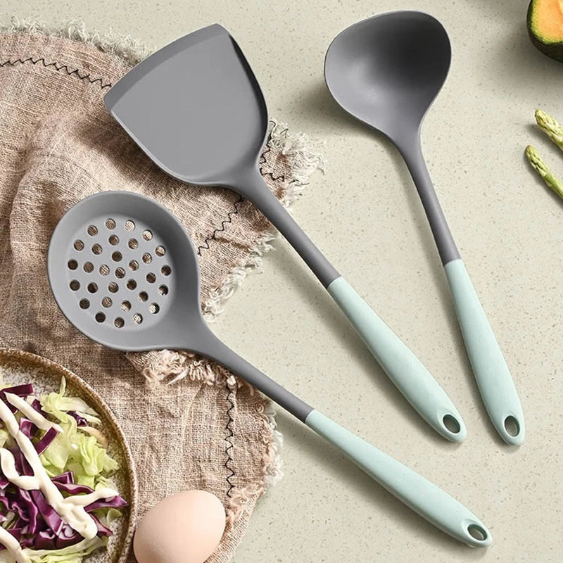 5pcs/set Kitchen Utensils Set Non-stick Kitchenware Cooking Tools Spoon Soup Ladle Spatula Shovel Tools Gadget Accessories - Eloy Royal