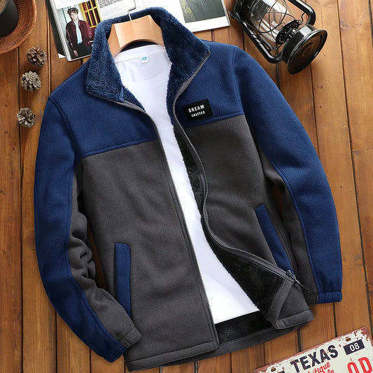 Fashion Polar Fleece Jacket Men Thermal Fleece Tactical Sports Coat Autumn Winter Militar Softshell Hiking Outdoor Army Jackets - Eloy Royal