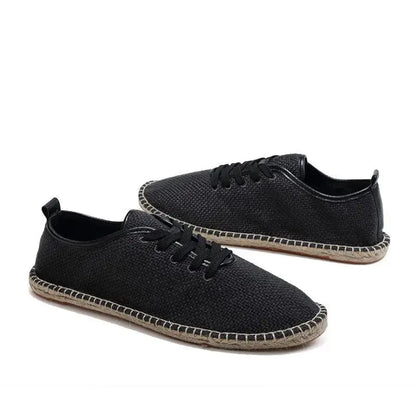 Summer Linen Breathable Casual Flats Shoes Mens Espadrilles Loafers Fashion Men Canvas Shoes Casual Fisherman Driving Footwear - Eloy Royal