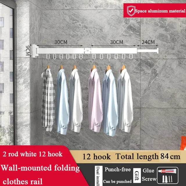 Retractable Folding Clothes Drying Rack - Eloy Royal