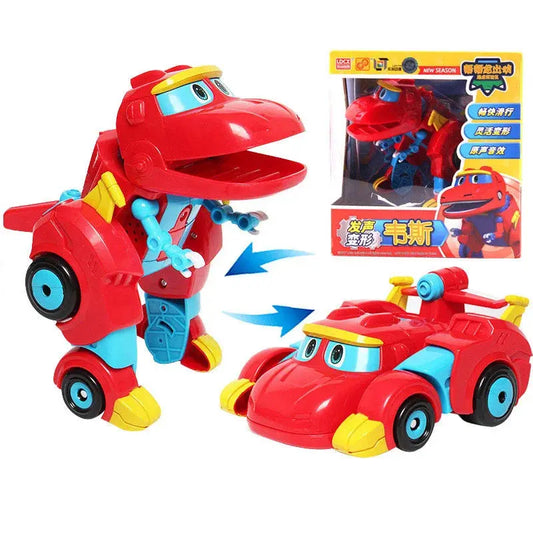 Big Gogo Dino ABS Deformation Car/Airplane With Sound Action Figures REX/PING/TOMO Transformation Dinosaur toys for Kids - Eloy Royal