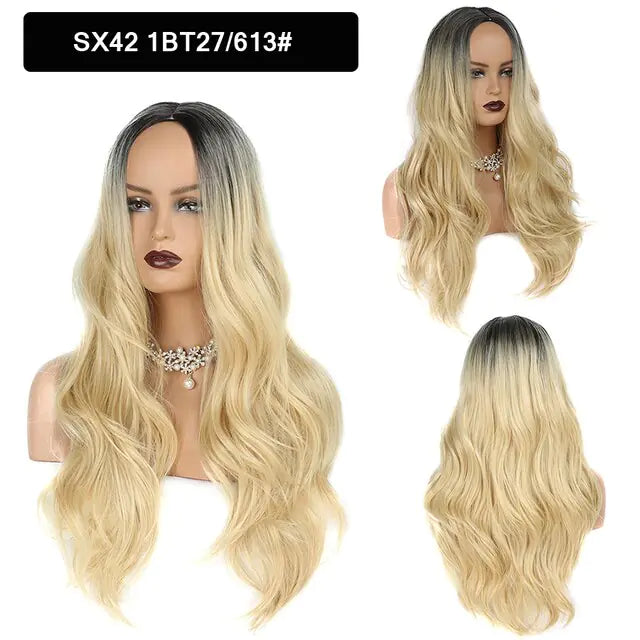 Wavy Middle Part Wigs - Eloy Royal