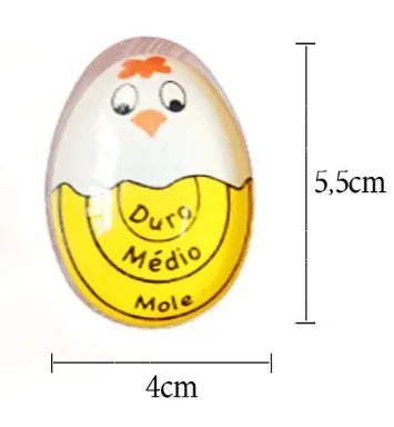 Egg Timer - Color Changing White Yellow 5.5 cm x 4 cm x 3 cm