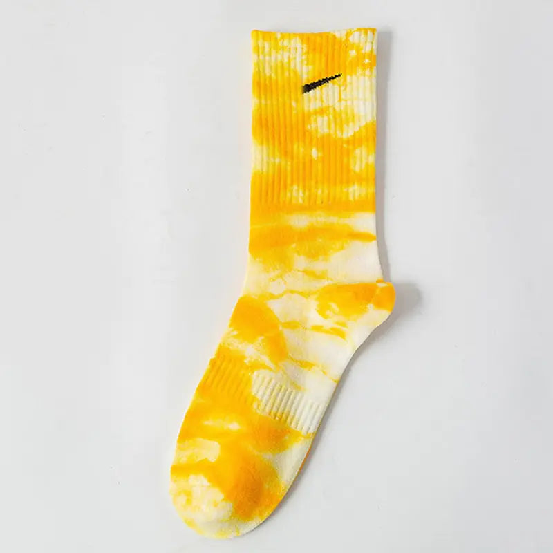 Women Tie-dye Middle Tube Socks - Eloy Royal