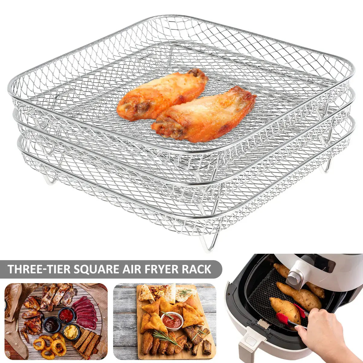 3-layers Air Fryer Rack - Eloy Royal