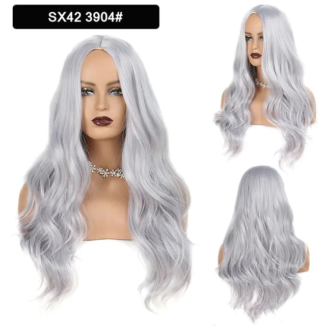 Wavy Middle Part Wigs - Eloy Royal