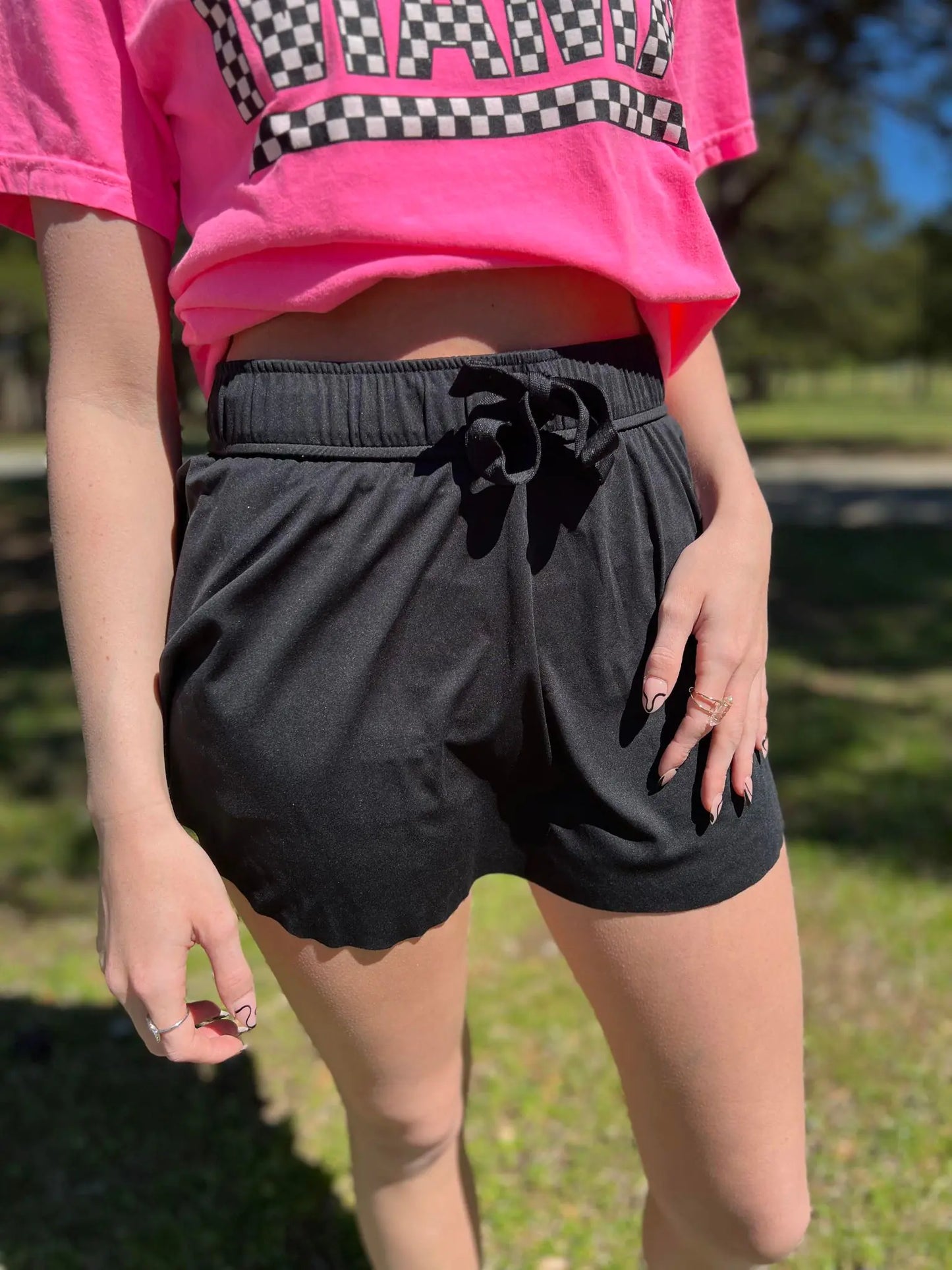 Zenana Ruffle Hem Tennis Skirt with Hidden Inner Pockets