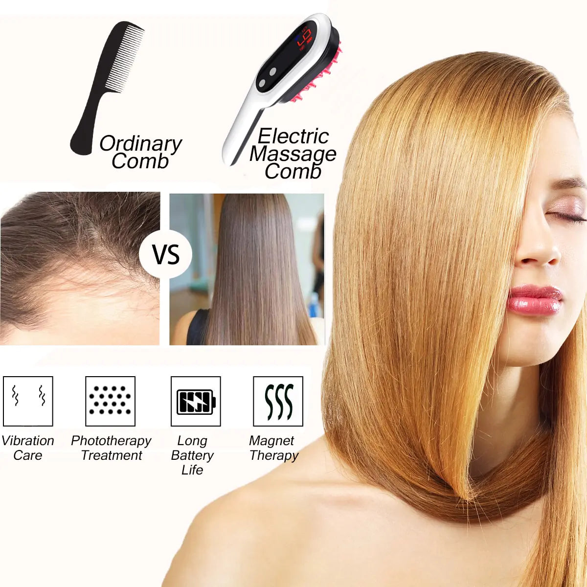 Electric Hair Growth Comb - Eloy Royal