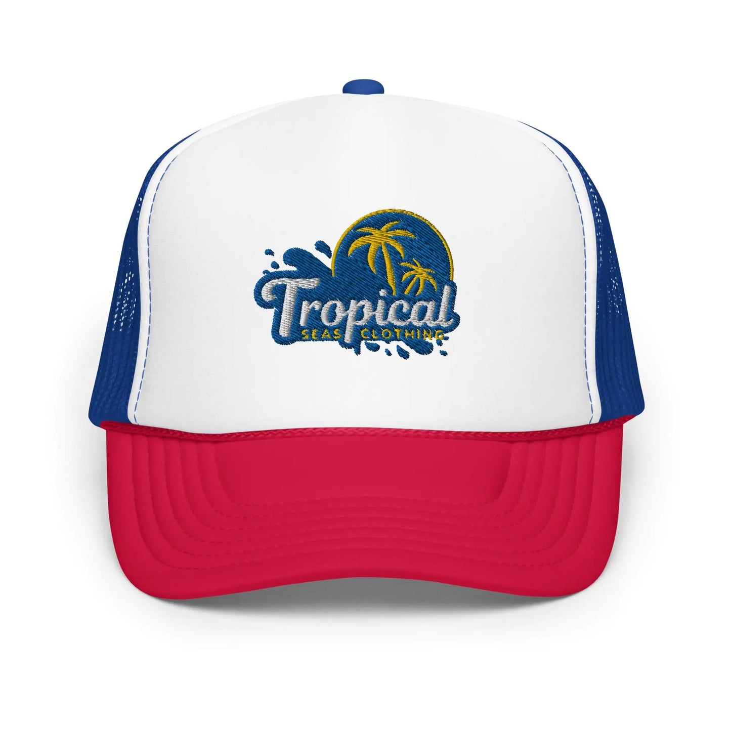 Tropical Tides Foam Trucker Hat: Ride the Waves of Fashion!