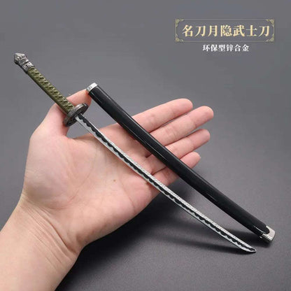 26cm Metal Elden Ring Banished Knight Famous Sword Moon Hidden Katana Game Peripheral Toy Weapon Decoration Collection Ornament