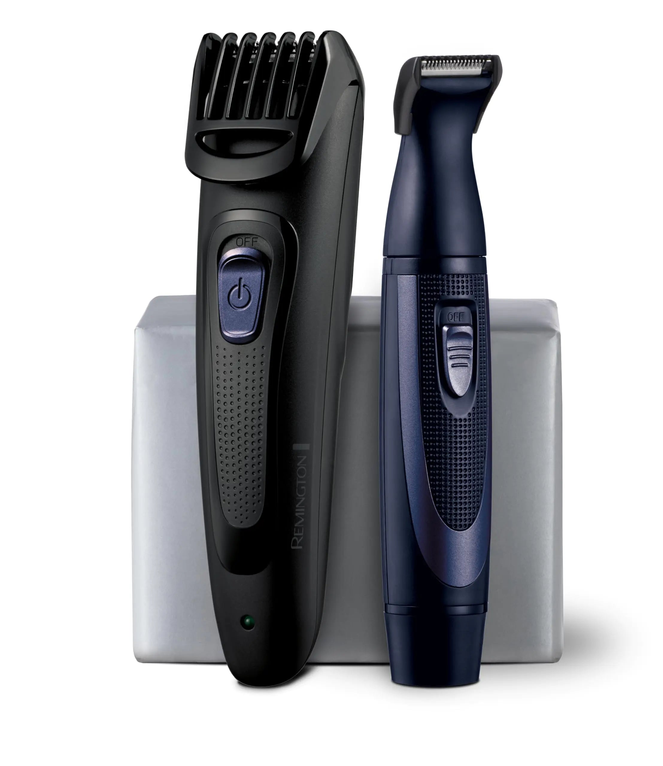 Remington Rechargeable Beard Trimmer Kit for Mustaches Nose Hair and Light Detailing and Grooming with Bonus Battery Nose Trimmer n a