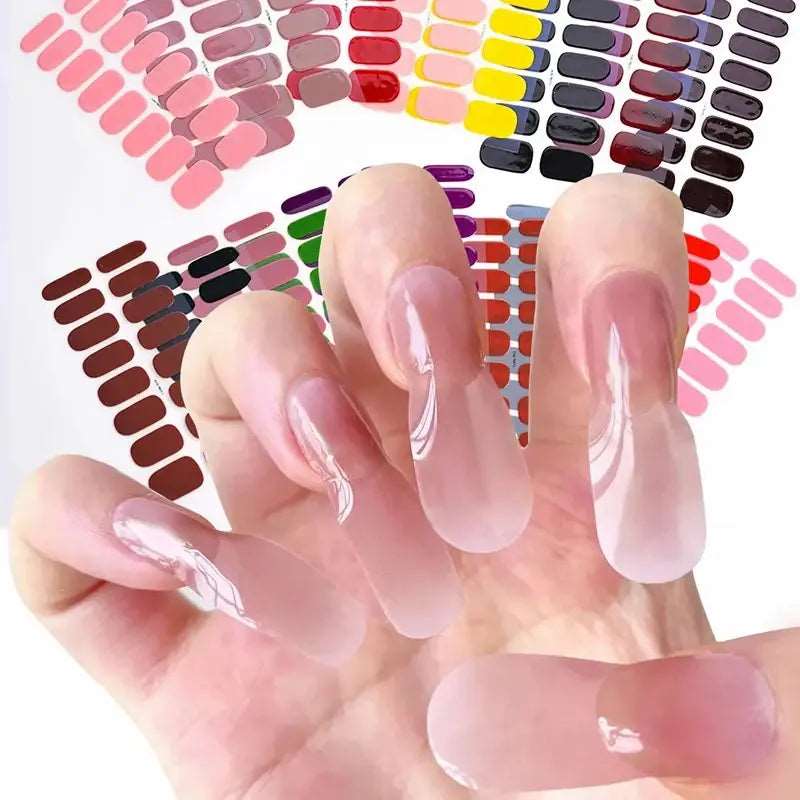 DIY Gel Nail Stickers