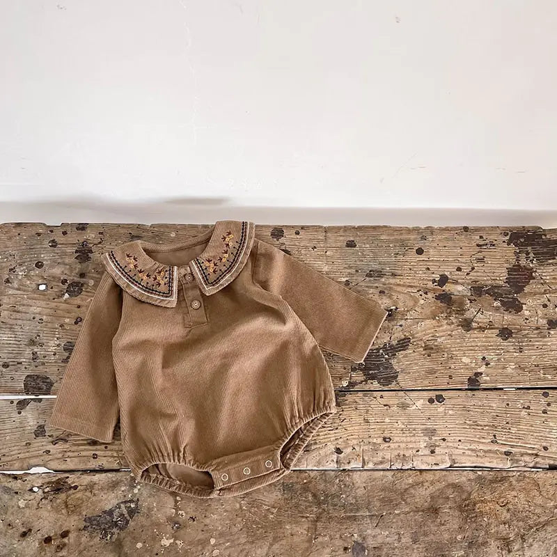 Spring Embroidered Baby Bodysuit - Eloy Royal