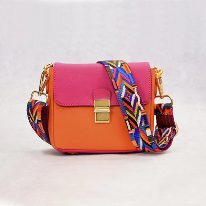 Tiny Leather Handbag -Watermelon/Orange (Option 1) - Eloy Royal