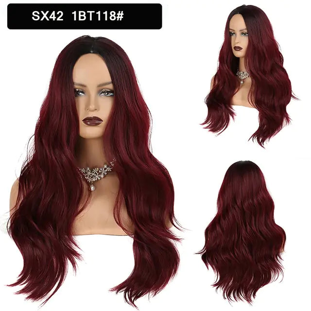 Wavy Middle Part Wigs - Eloy Royal