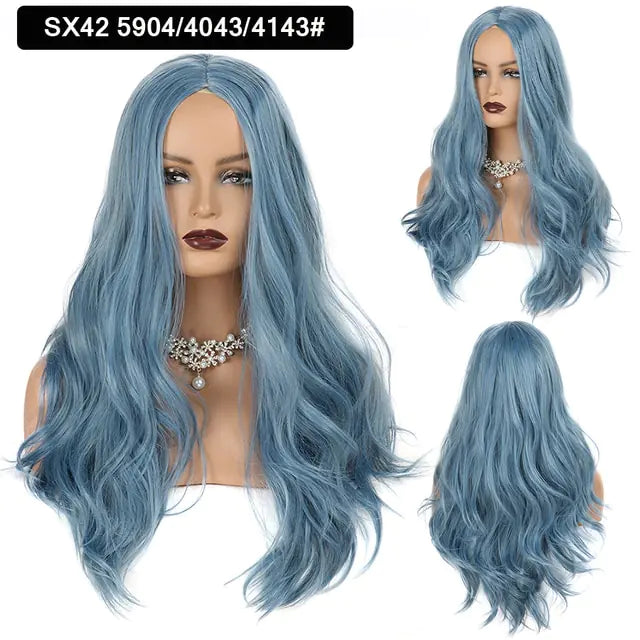 Wavy Middle Part Wigs - Eloy Royal