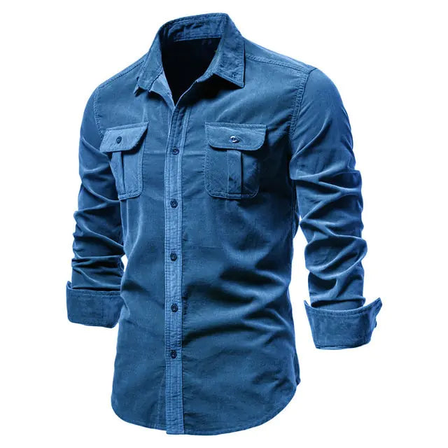 Men's Business Casual Corduroy Shirt - Eloy Royal