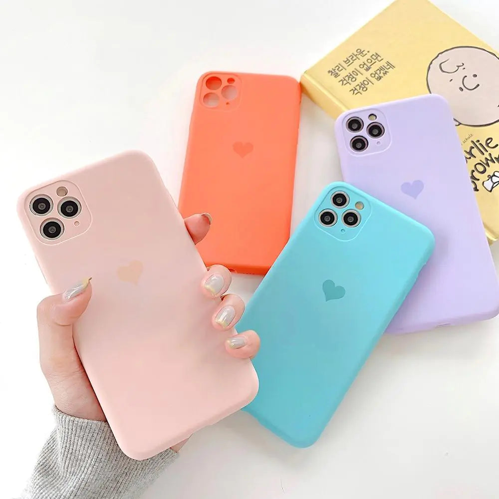 Candy Color Love Heart Case - Eloy Royal