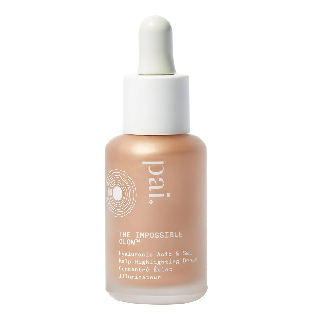 Pai Skincare - The Impossible Glow Organic Hyaluronic Acid + Sea Kelp Glow Drops | Natural Vegan Sensitive Skincare (Rose Gold 1 fl oz | 30 ml) Rose Gold