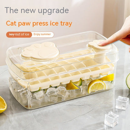 One-Click Press Cat's Paw Ice Tray Large Capacity Ice Cube Mold - Eloy Royal