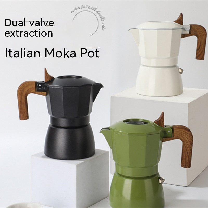 Double Valve Moka Pot Espresso Coffee Machine - Eloy Royal