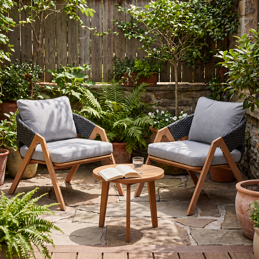 2 - Person Patio Conversation Set with Cushions