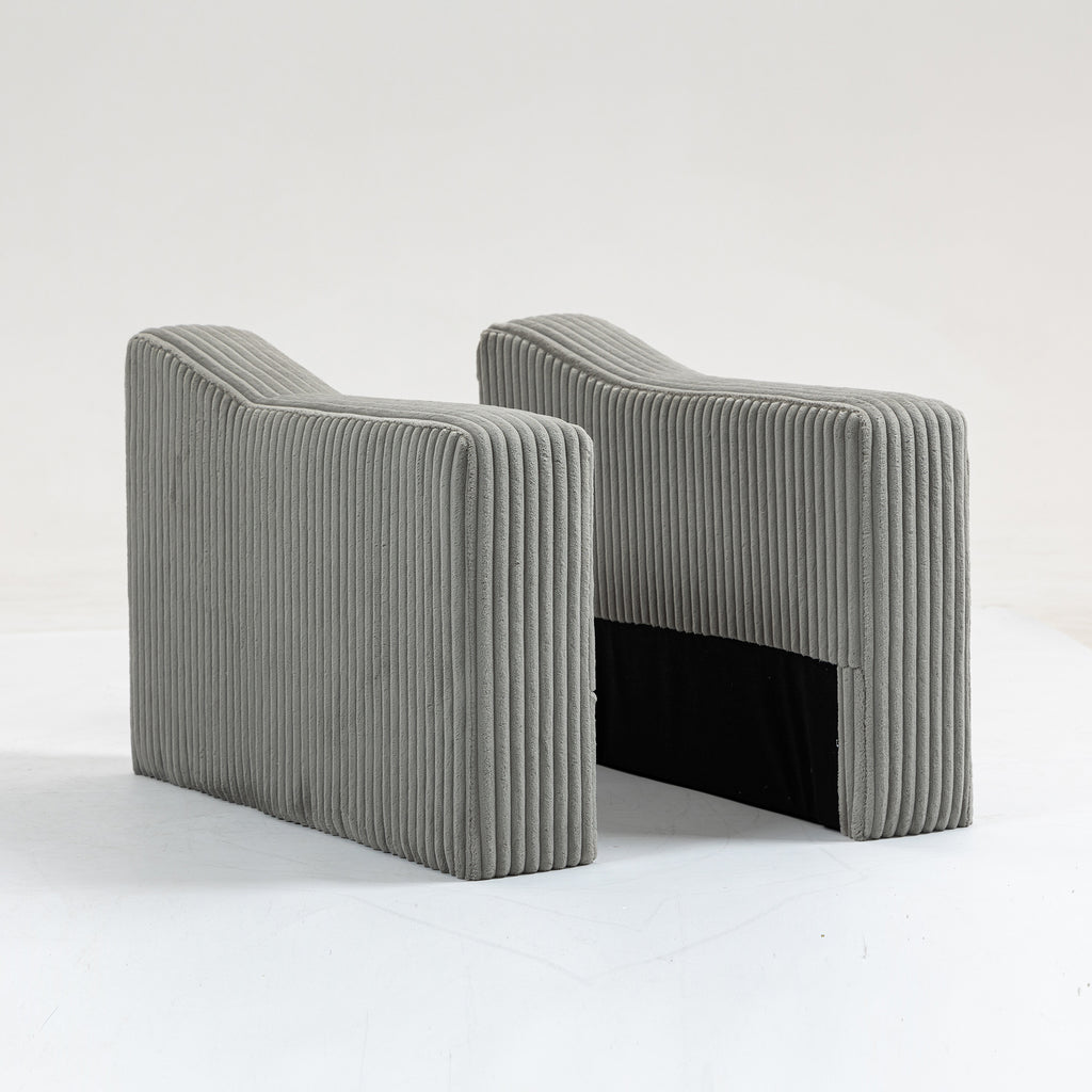 Modular Sofa Single Armrest Backrest Module for Modular Sectional Sofa Couch Side Armrest, Gray