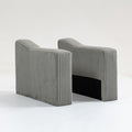 Modular Sofa Single Armrest Backrest Module for Modular Sectional Sofa Couch Side Armrest, Gray