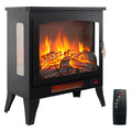 21 inchThree-sided Freestanding Electric Fireplace Stove heater with 3D Flame effect with remote control