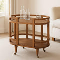 Solid Wood Isla Curved Butler Console