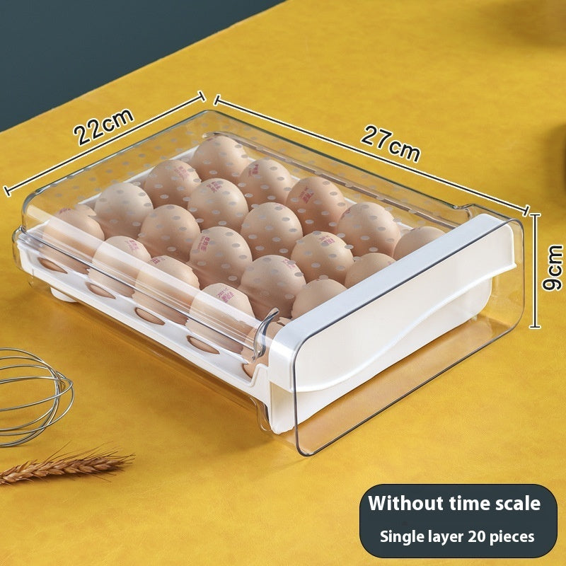 With Scale Egg Storage Box Kitchen Refrigerator Drawer Storage Box - Eloy Royal