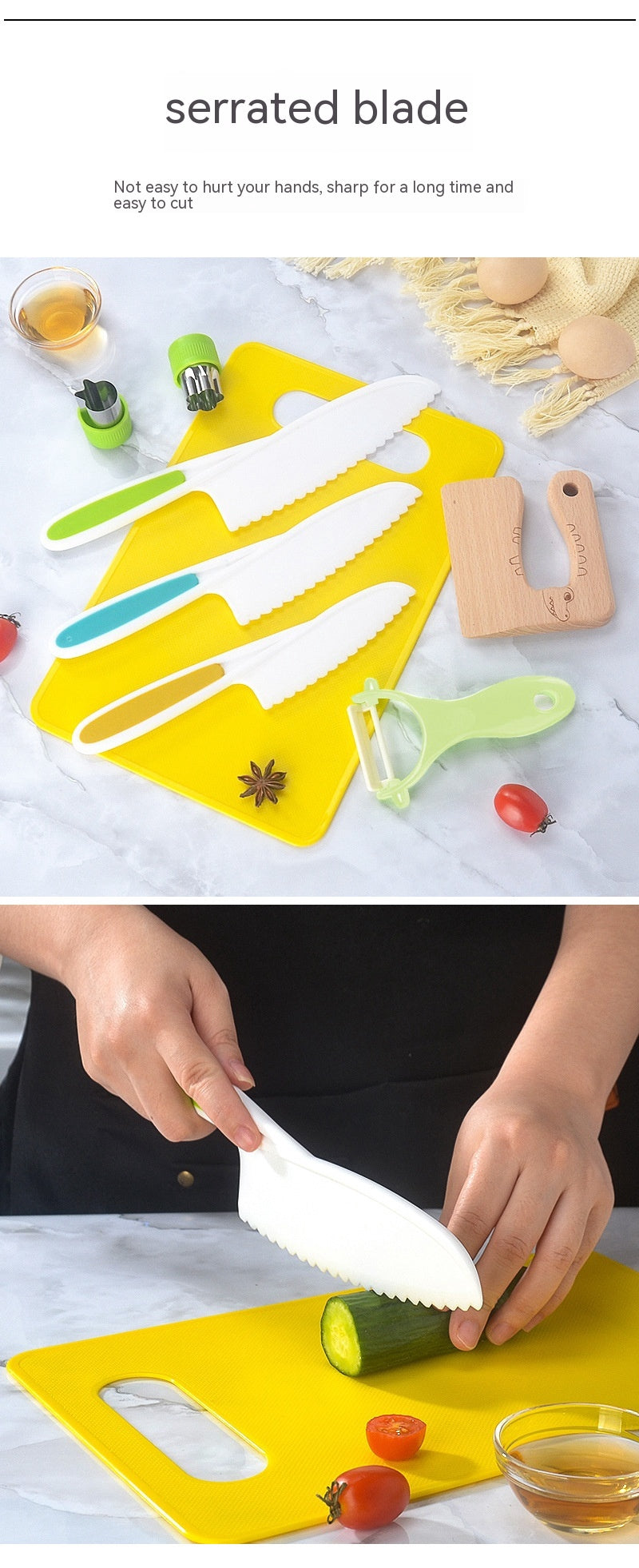 Children's Vegetable Cutting Cake Knife Suit Does Not Hurt Hands - Eloy Royal