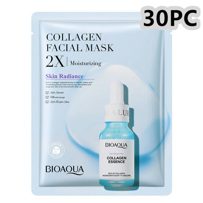 Collagen Face Mask Moisturizing Firming Face Sheet Mask Hyaluronic Acid Facial Masks Beauty Skin Care Gel Skin Care