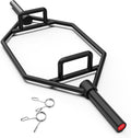 Olympic Hex Bar 1000Lbs Weight Capacity, Trap Bar 56' Chrome Finish Hex Weight Lifting Bar Deadlift Bar with Two-Handle, for Squats, Deadlifts, Shrugs Power Pulls