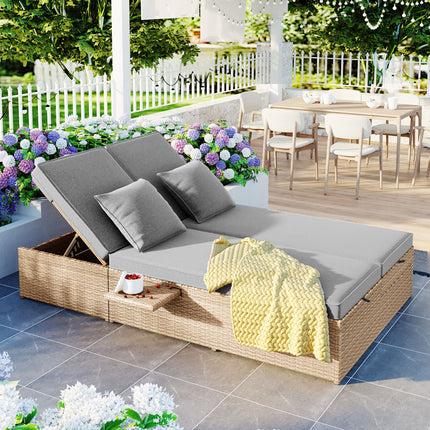 TOPMAX Outdoor Double Sunbed