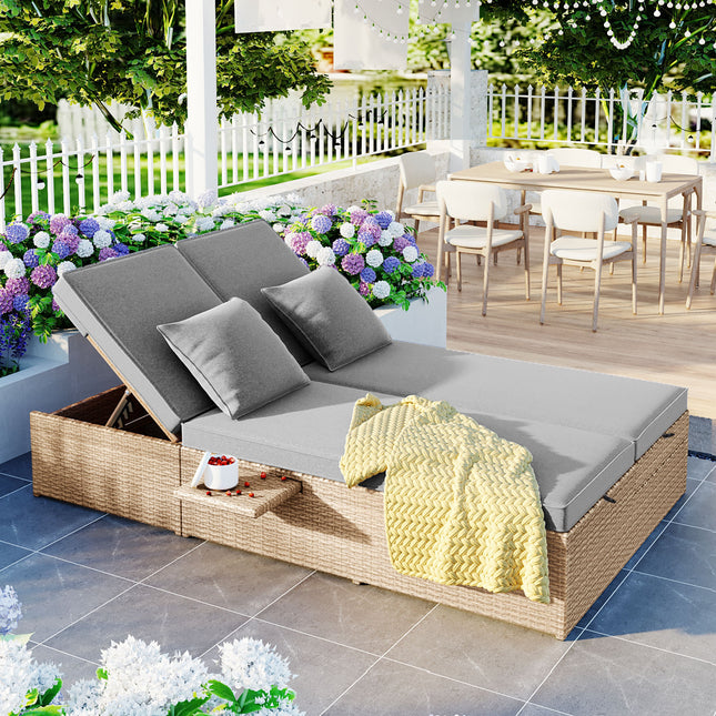 TOPMAX Outdoor Double Sunbed