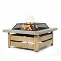 34-inch Iron Fire Pit Table Wood-burning stove