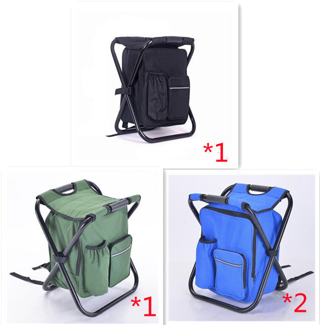 Multifunction Outdoor Folding Chair Ice Cooler Picnic Bags Camping Fishing Stool Backpacking Hunting Rest Chair - Eloy Royal