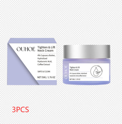 Neck Lines Protein Cream Eliminate Double Chin Moisturizing Reducing Fine Lines Lifting Brightening Rejuvenation Face Skin Care