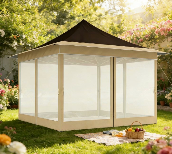 Spacious Pop Up Tent,Canopy Tent with Mesh Netting,with Carry Bag,for Outdoor