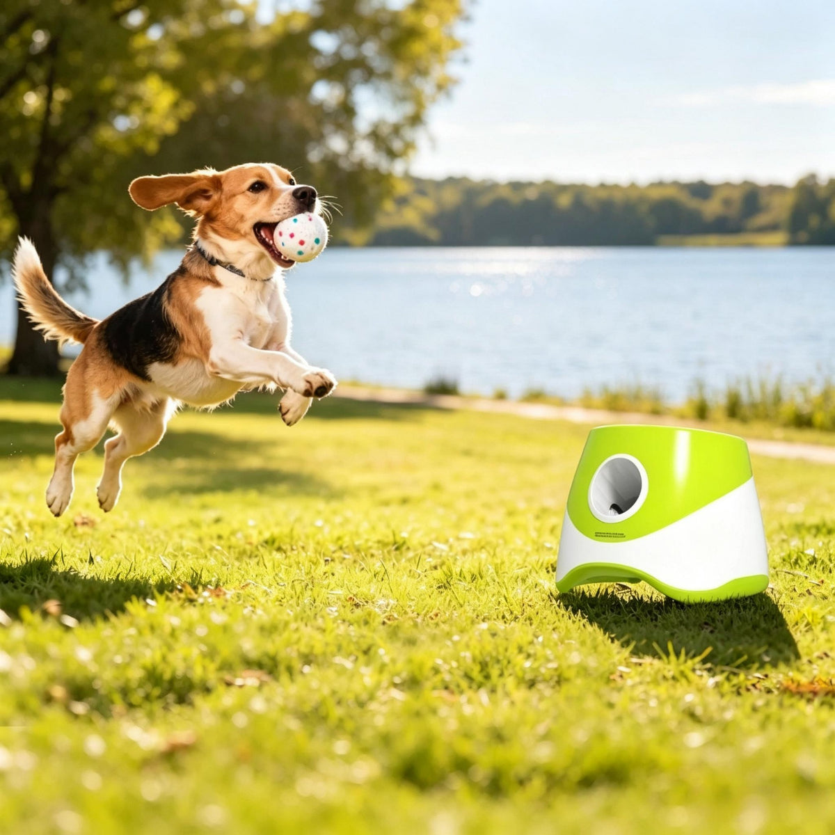 Fun & Engaging Ball Launcher,Auto-Launching Ball Machine,Dog Exercise Toy,Dog Ball Thrower