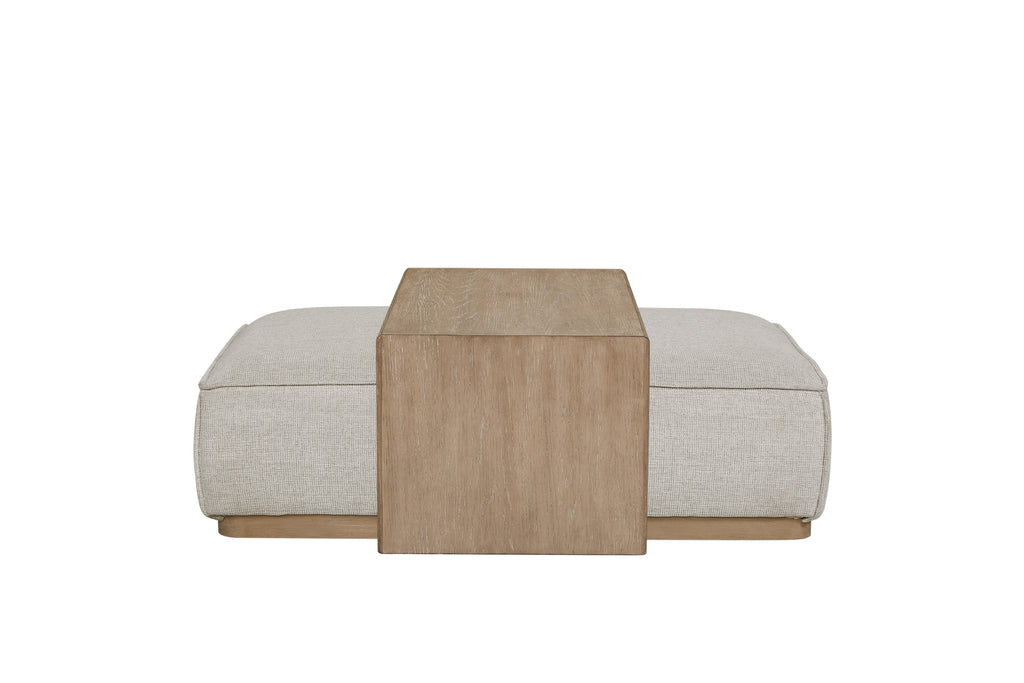 Ottoman & Tray Table - Gray