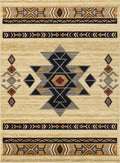 Tribes GC_YLS4006 Cream 7 ft. 10 in. x 10 ft. 3 in. Southwest Area Rug