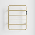 18.7' Heated Towel Rack for Bathroom,Wall Mounted with Intelligent Touch Screen Timer, 6-Bar Towel Warmer, 304 Stainless Steel Polished, Plug-in/Hard-Wired