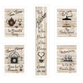 'Kitchen Friendship Collection' 5-Piece Vignette by Millwork Engineering, White Frame
