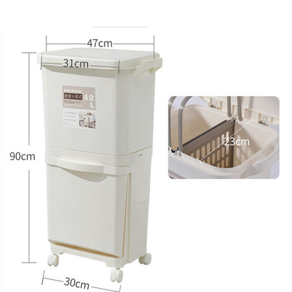 42L Japanese Kitchen Trash Can Household - Eloy Royal